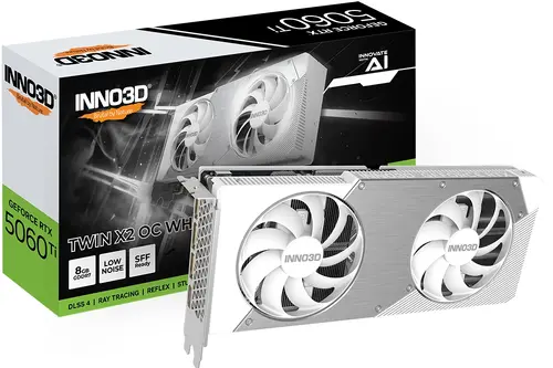Видео карта, Inno3D GeForce RTX 5060 Ti 8GB GDDR7 X2 OC White