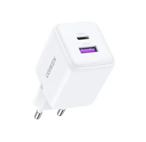 ЗАРЯДНО УСТРОЙСТВО X516 220V 1xUSB-C 1xUSB A 30W mini UGREEN - БЯЛО