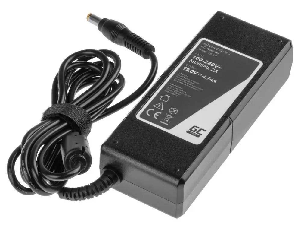 Захранване за лаптоп GREEN CELL, PRO Charger / AC Adapter 19V 4.74A 90W for Acer 5,5mm- 1,7mm - image 1