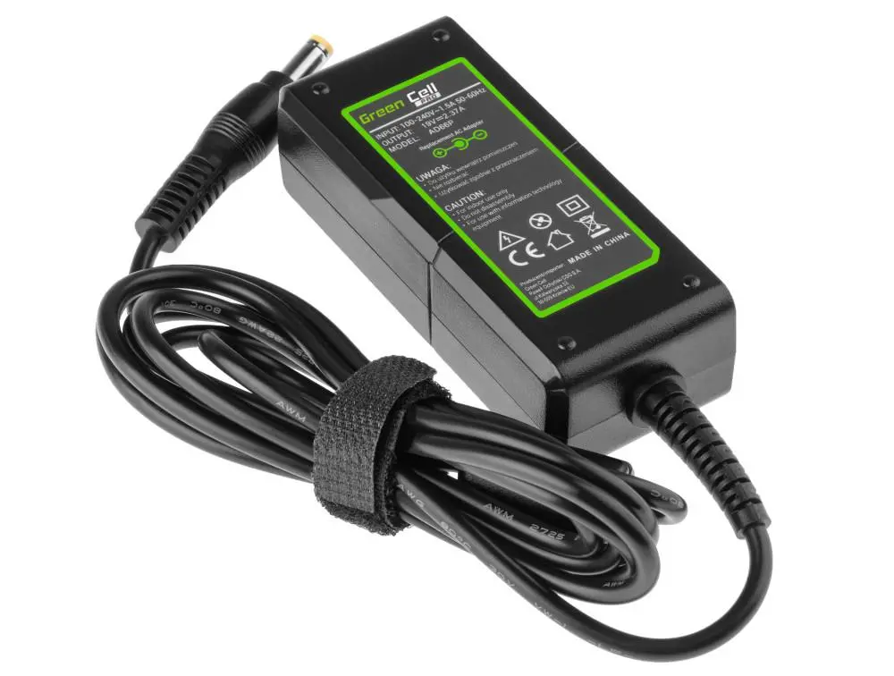 Захранване за лаптоп GREEN CELL, PRO Charger / AC Adapter 19V 2.37A 45W for Acer 5,5mm- 1,7mm - image 1