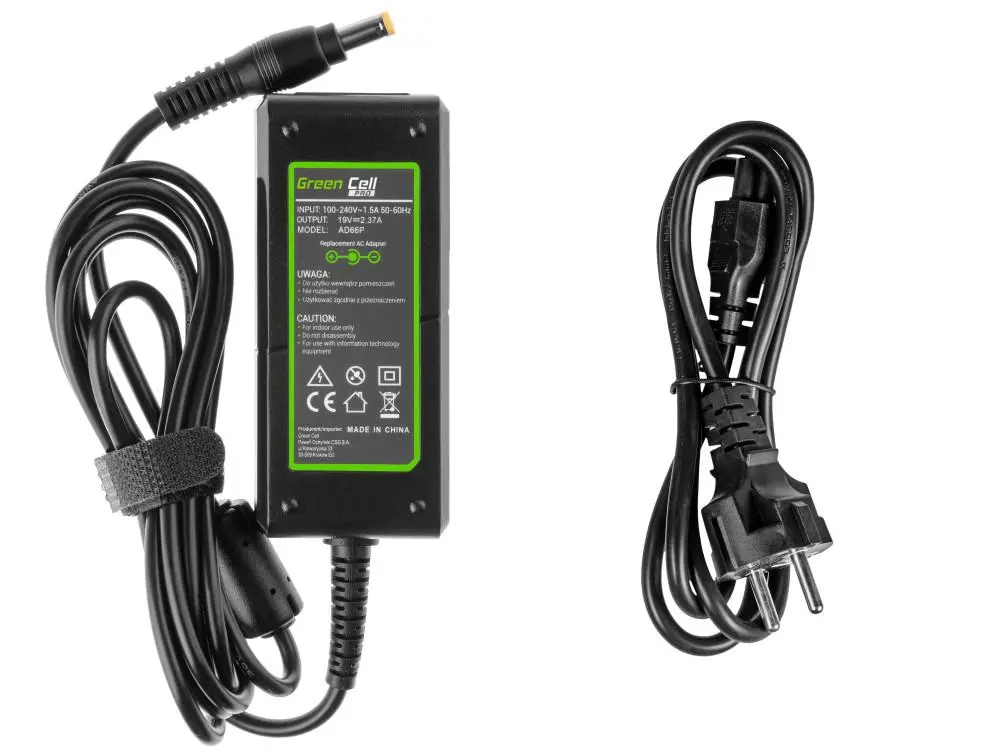 Захранване за лаптоп GREEN CELL, PRO Charger / AC Adapter 19V 2.37A 45W for Acer 5,5mm- 1,7mm - image 3