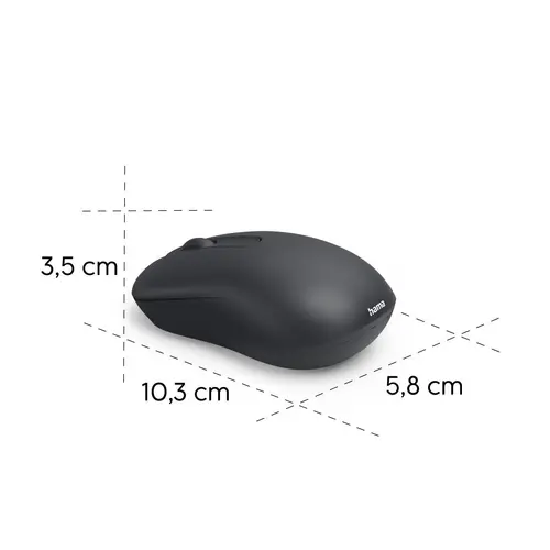 HAMA Безжична оптична мишка WM-100, 3 бут, черна - image 13