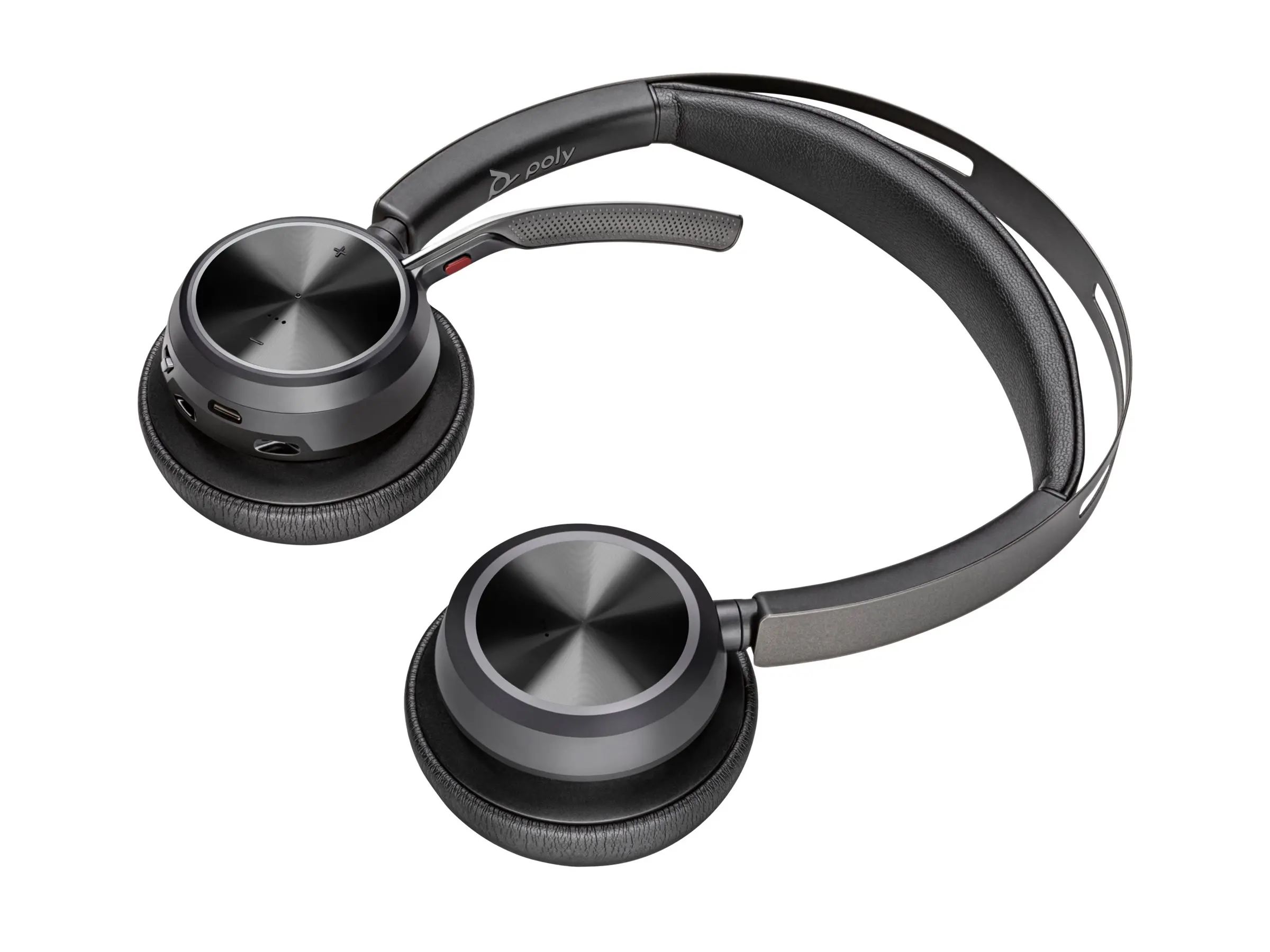 HP Poly Voyager Focus 2 USB-C BT Headset +USB-C/A Adapter +Charging Stand - image 5