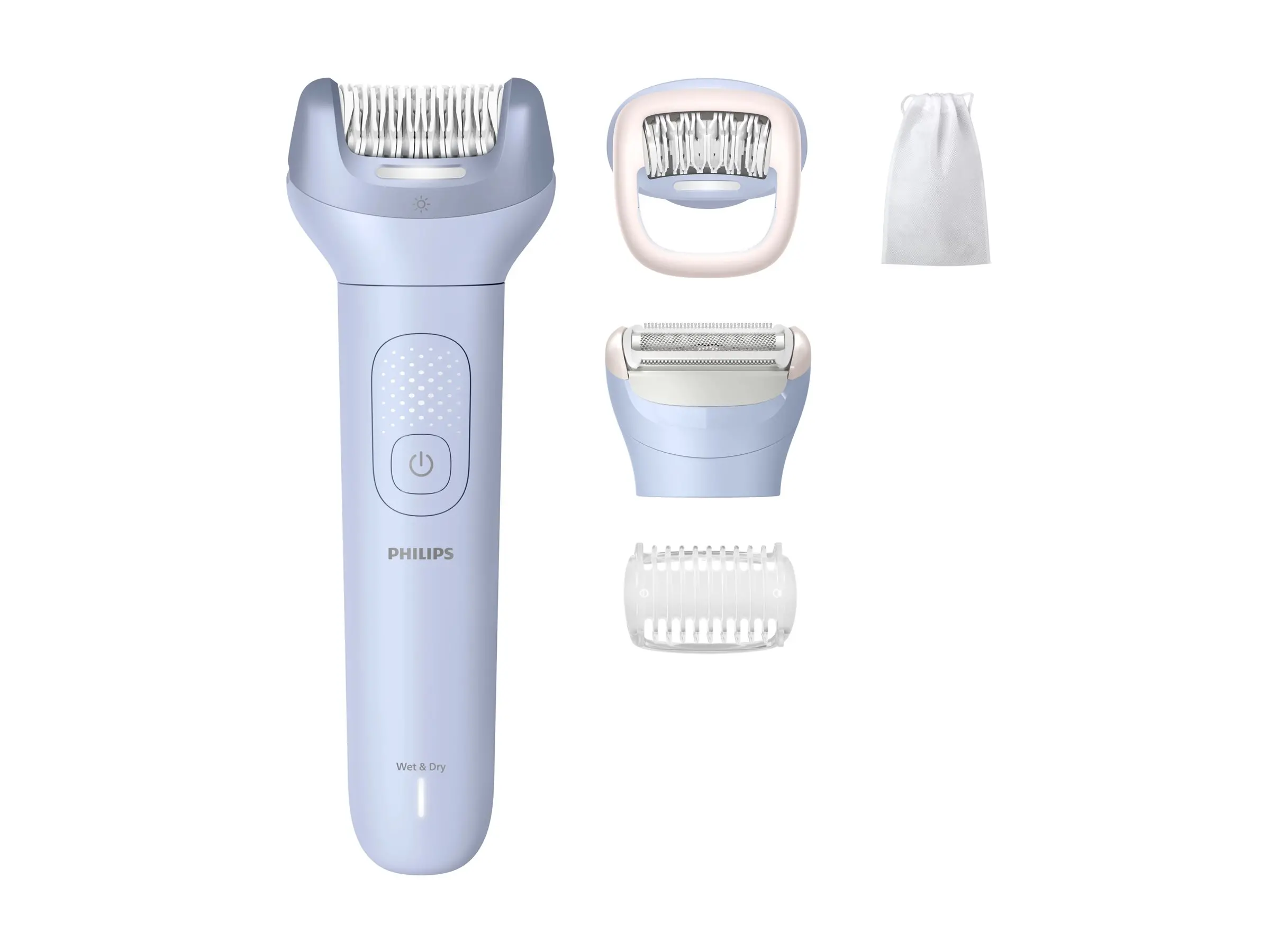PHILIPS Епилатор Series 8000 за употреба на сухо и мокро 2 настройки за скорост до 60 мин безжична работа 5 приставки