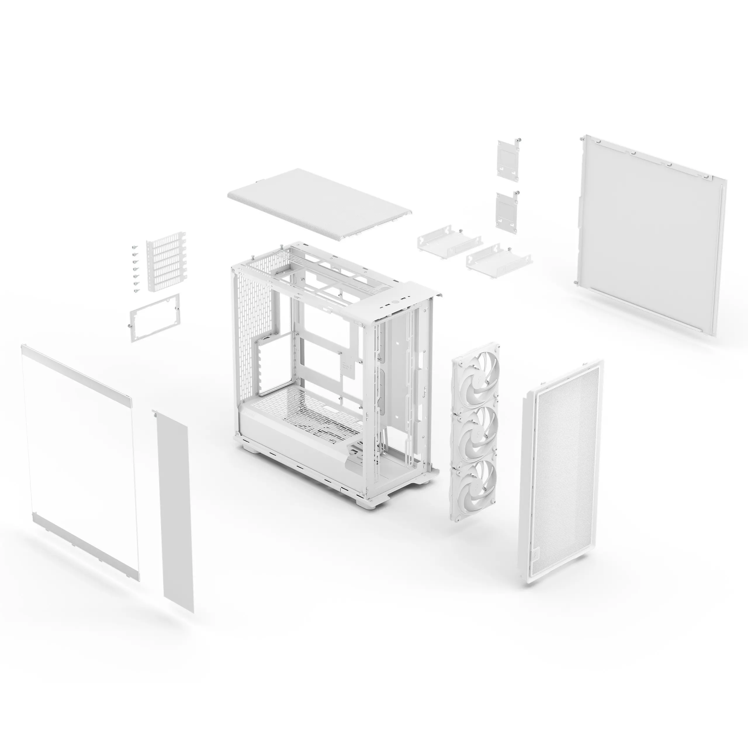 Кутия за компютър, FRACTAL DESIGN FD EPOCH XL WHITE TG CLEAR - image 11
