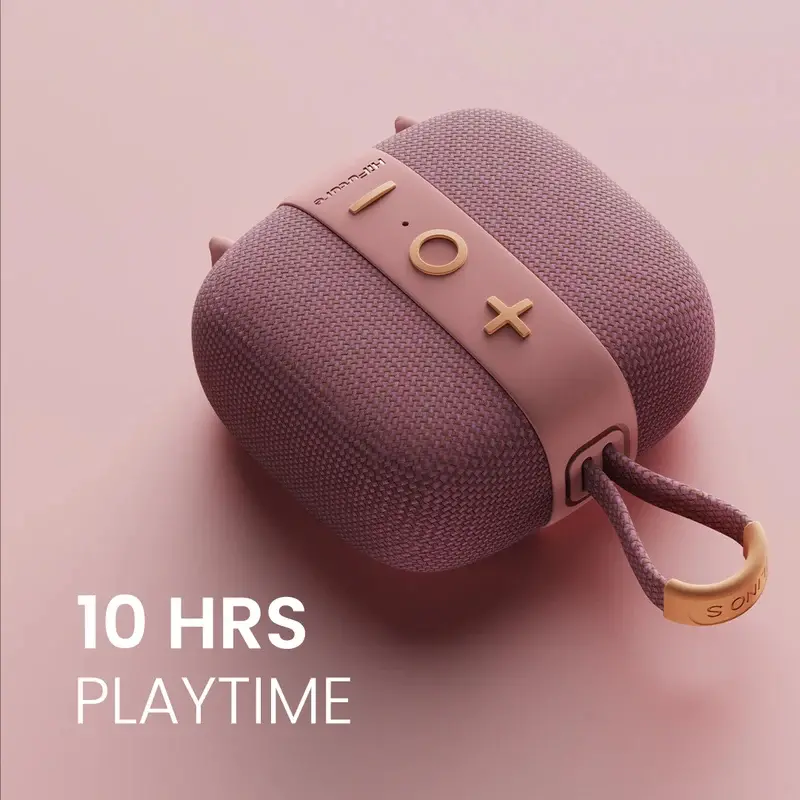 Boxe, HiFuture LINO S Purple, Bluetooth 5.4, rezistent la apă IPX7, putere de ieșire 12W, Pair to Play (mod TWS), până la 10 ore de redare, suport - image 1