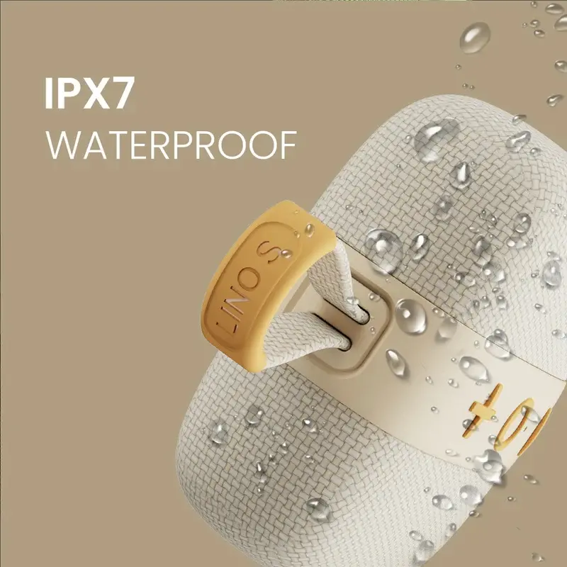 Тонколони, HiFuture LINO S Latte, Bluetooth 5.4, IPX7 Waterproof, 12W Output, Pair to Play (TWS Mode), Up to 10 Hours Playtime, Support Auracast (Up to 100 units pair), Built-in Powerful DSP with DynaBoost Technology - image 1