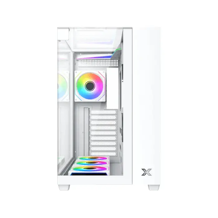 Carcasă Xigmatek ATX - Aqua V Arctic (H23A) - 7 ventilatoare ARGB - image 2
