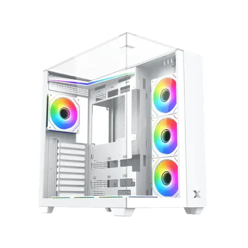 Carcasă Xigmatek ATX - Aqua V Arctic (H23A) - 7 ventilatoare ARGB - 1