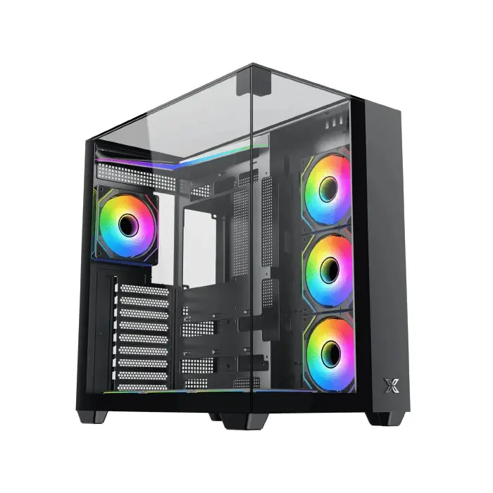 Carcasă Xigmatek ATX - Aqua V (H23A) - 7 ventilatoare ARGB