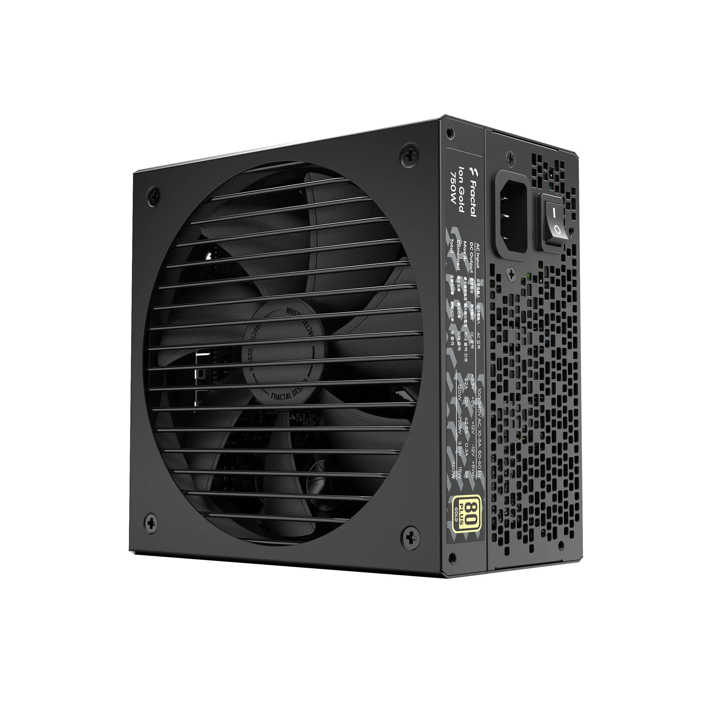 Захранване, FRACTAL DESIGN PSU FD ION 3 GOLD 750 BLACK - image 6