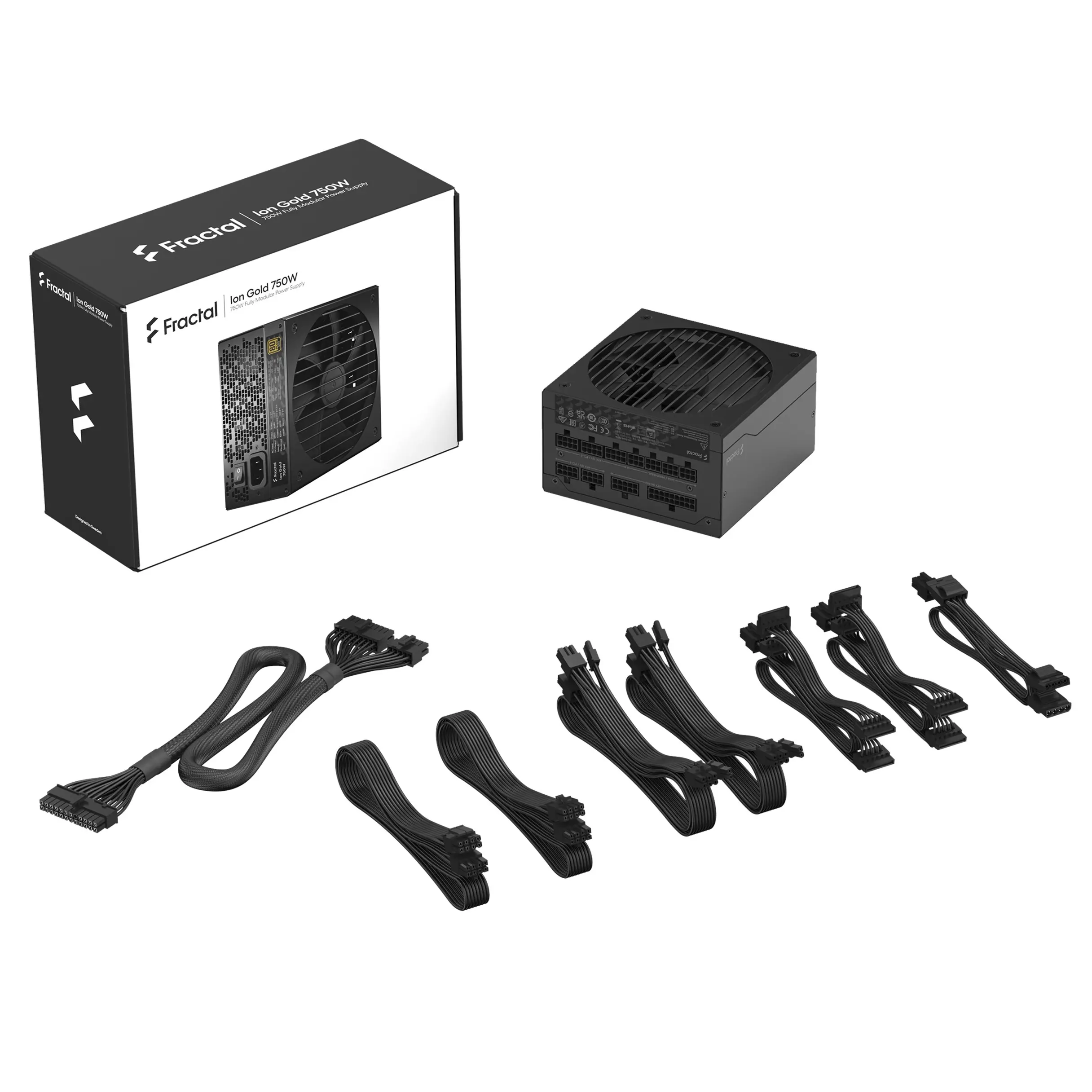 Захранване, FRACTAL DESIGN PSU FD ION 3 GOLD 750 BLACK - image 9