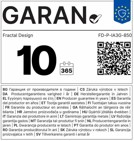 Τροφοδοτικό, FRACTAL DESIGN PSU FD ION 3 GOLD 850 BLACK - image 6