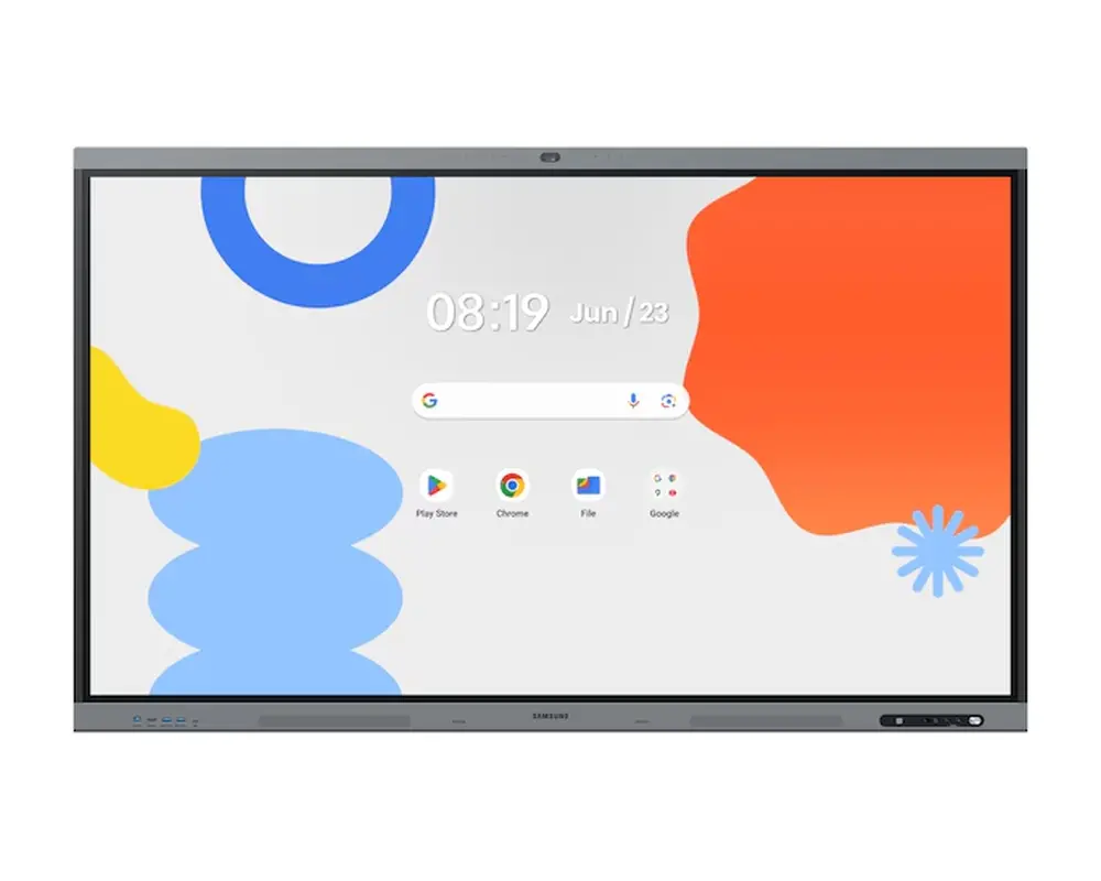 Интерактивен дисплей, Samsung Interactive E-Board WA86FP 86" All-in-One Video Android OS 4K Digital Flipchart TOUCH 48MP Camera Wi-Fi, Black