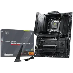 MSI MAG B850 TOMAHAWK MAX WIFI II, ATX, Socket AM5, 4x DDR5 Dual Channel DDR5 up to 8400(OC)MHz, 3x PCIe 3.0 x16 slot, 4x M.2 slot, 4x USB 2.0, 1x USB 5Gbps, 2x USB 10Gbps, 3x USB 10Gbps Type-C, HDMI, 7.1 HD Audio, 5G LAN, WiFI 7, BT, 3Y