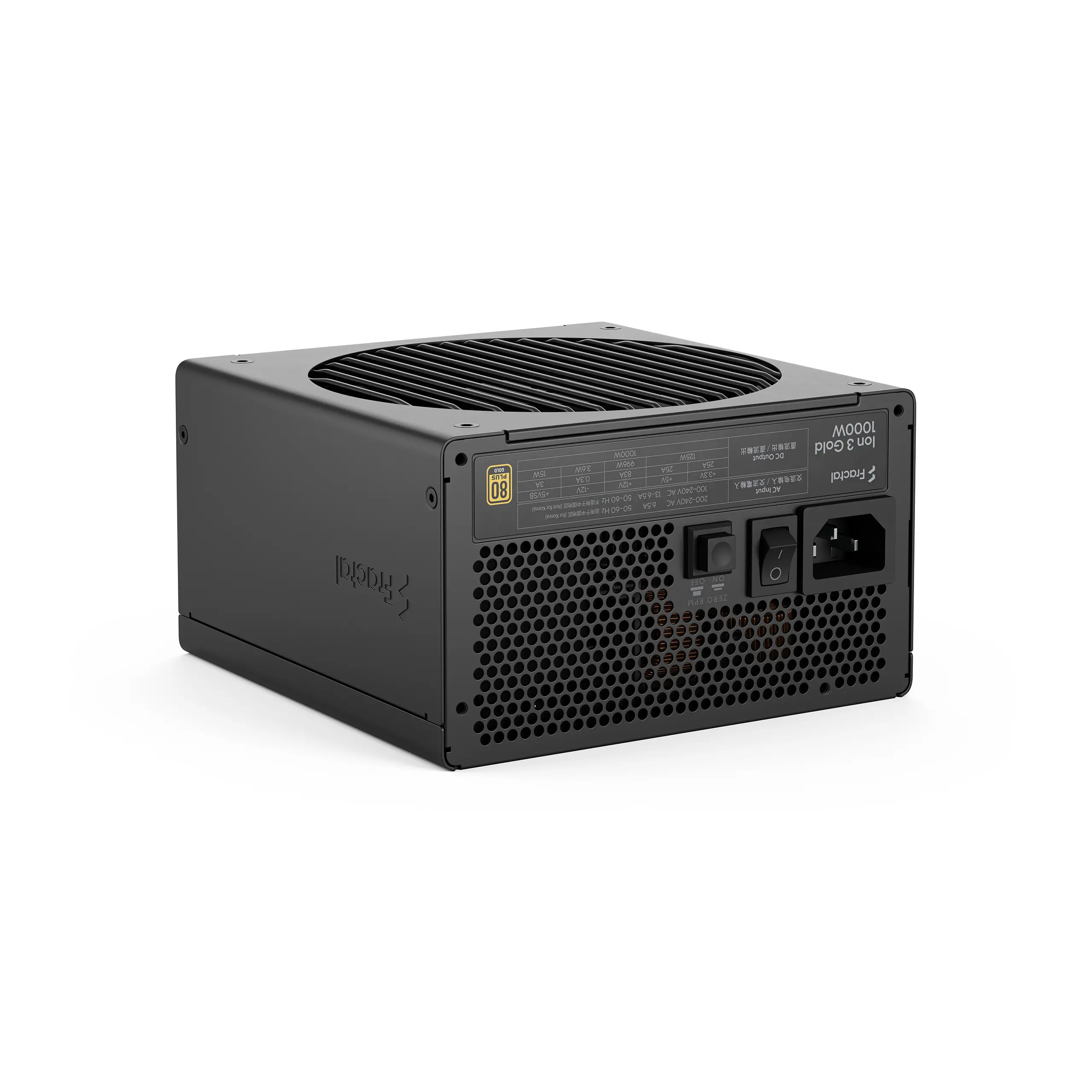 Захранване, FRACTAL DESIGN PSU FD ION 3 GOLD 1000 BLACK - image 3