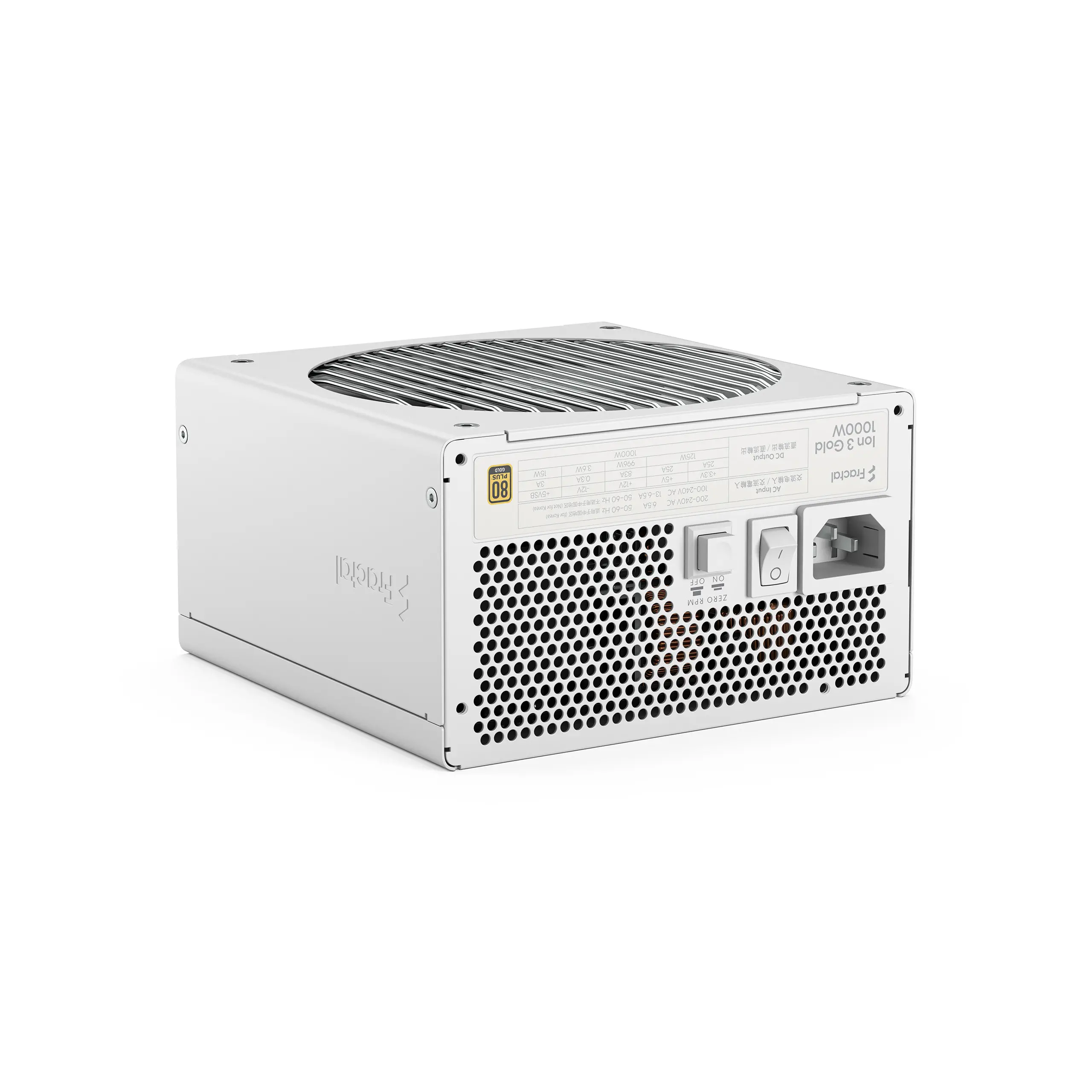 Захранване, FRACTAL DESIGN PSU FD ION 3 GOLD 1000 WHITE - image 3