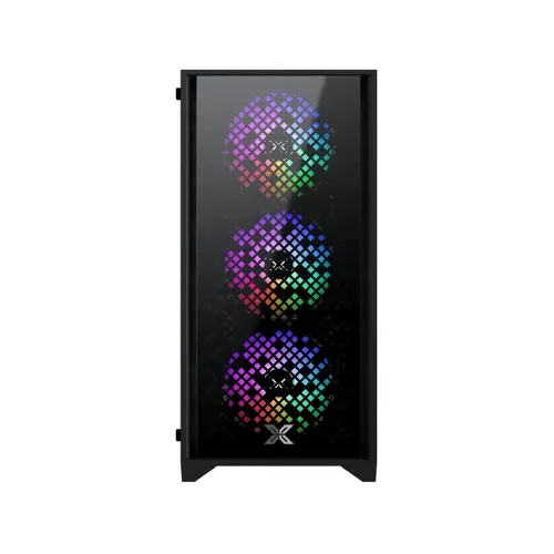 Xigmatek кутия Case mATX - NYX II - 4 RGB Fans - image 1