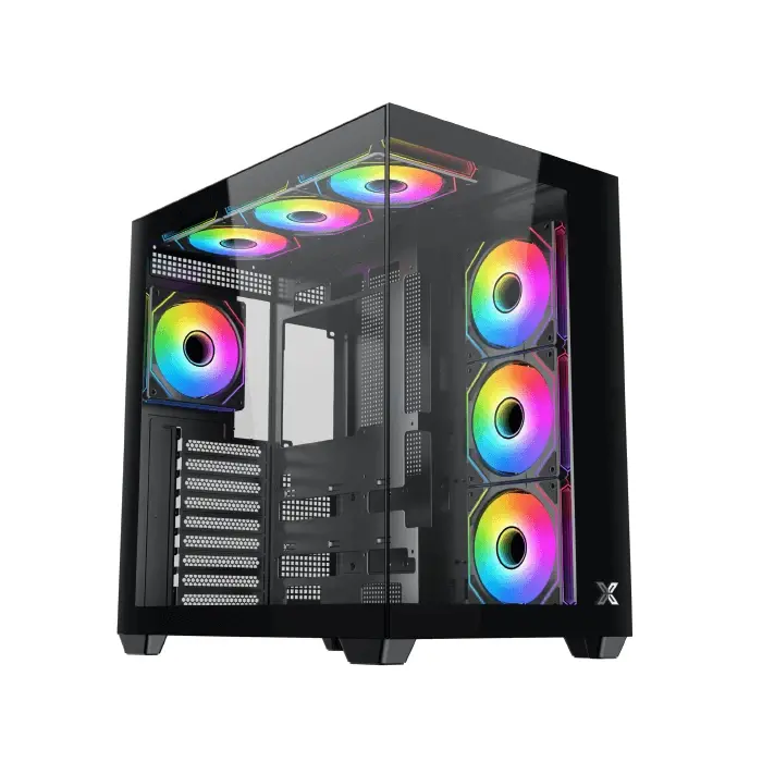 Xigmatek carcasă Case ATX - Aqua V Air (H23A) - 7 ventilatoare ARGB