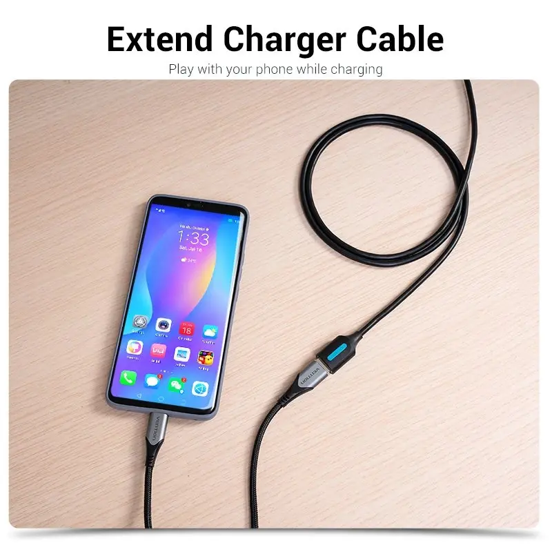 Vention Кабел USB 3.0  Extension AM / AF - 0.5M Black - CBHBD - image 7
