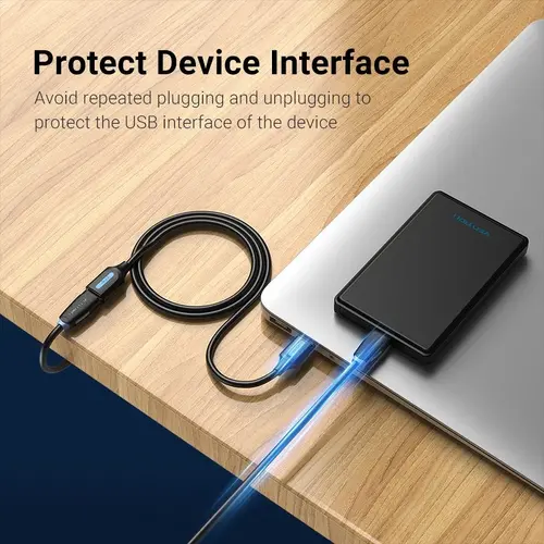 Vention Кабел USB 3.0  Extension AM / AF - 0.5M Black - CBHBD - image 8