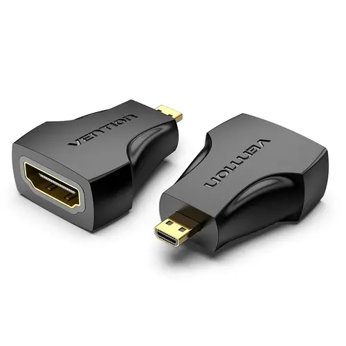 Vention Адаптер Adapter Micro HDMI M / HDMI F Black - AITB0 Vention Адаптер Adapter Micro HDMI M / HDMI F Black - AITB0
