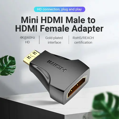 Vention Adaptor Mini HDMI M / HDMI F - AISB0 - 3