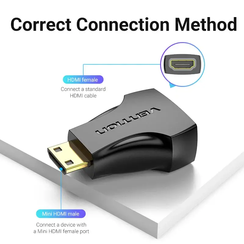 Vention Αντάπτορας Mini HDMI M / HDMI F - AISB0 - image 4