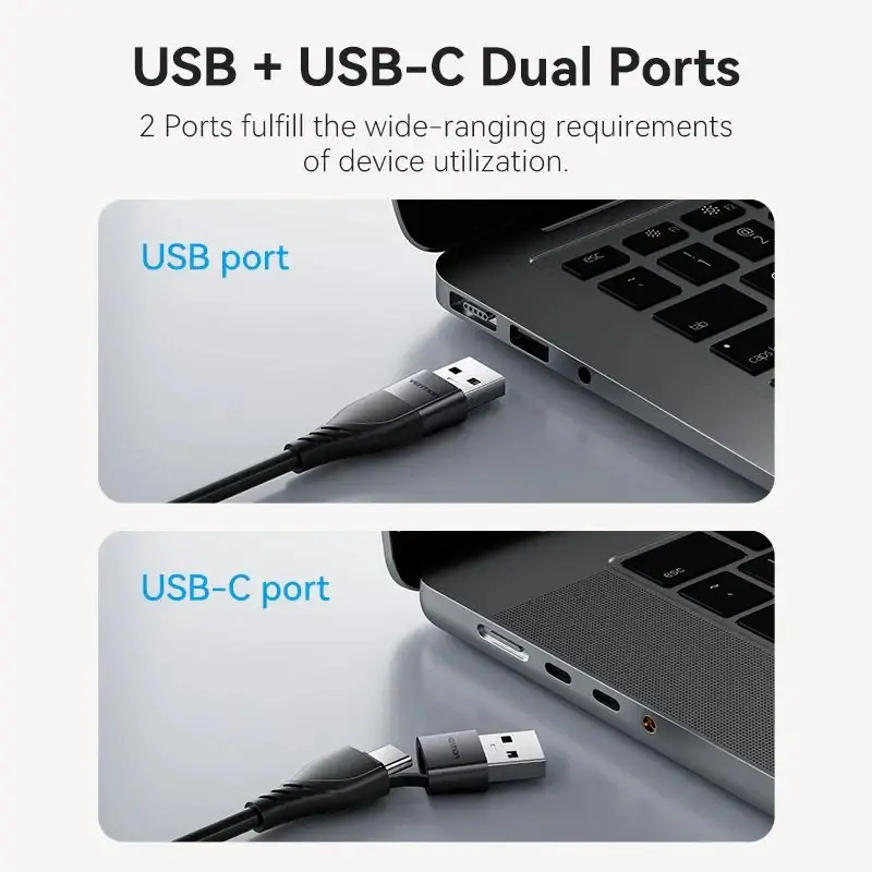 Vention адаптер Adapter USB-C/A to HDMI F - ACYHB - image 2