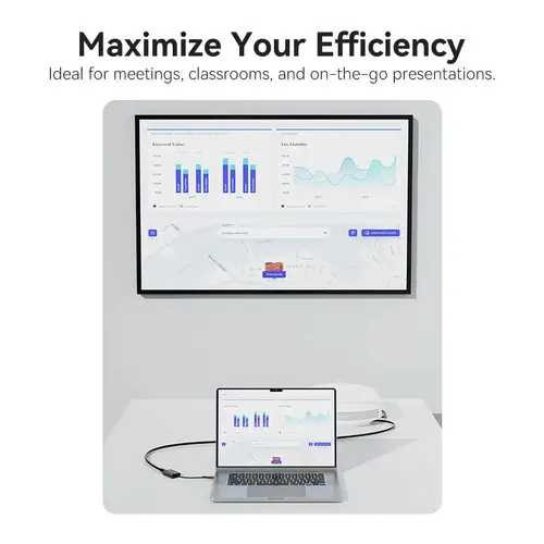 Vention адаптер Adapter USB-C/A to HDMI F - ACYHB - image 4