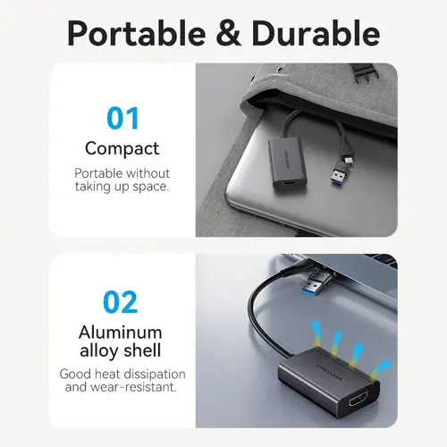 Vention адаптер Adapter USB-C/A to HDMI F - ACYHB - image 7