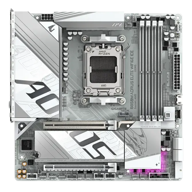 Placă de bază, GIGABYTE GB B850M AORUS ELITE WF6E ICE