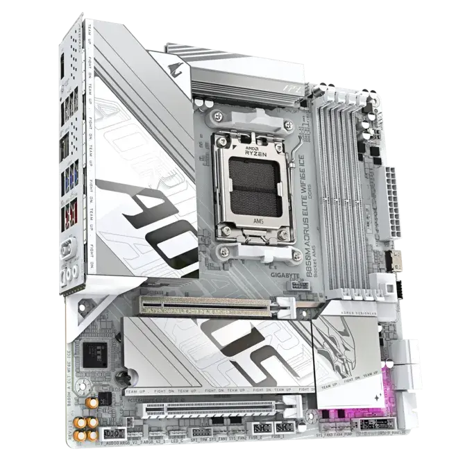 Дънна платка, GIGABYTE GB B850M AORUS ELITE WF6E ICE - image 1