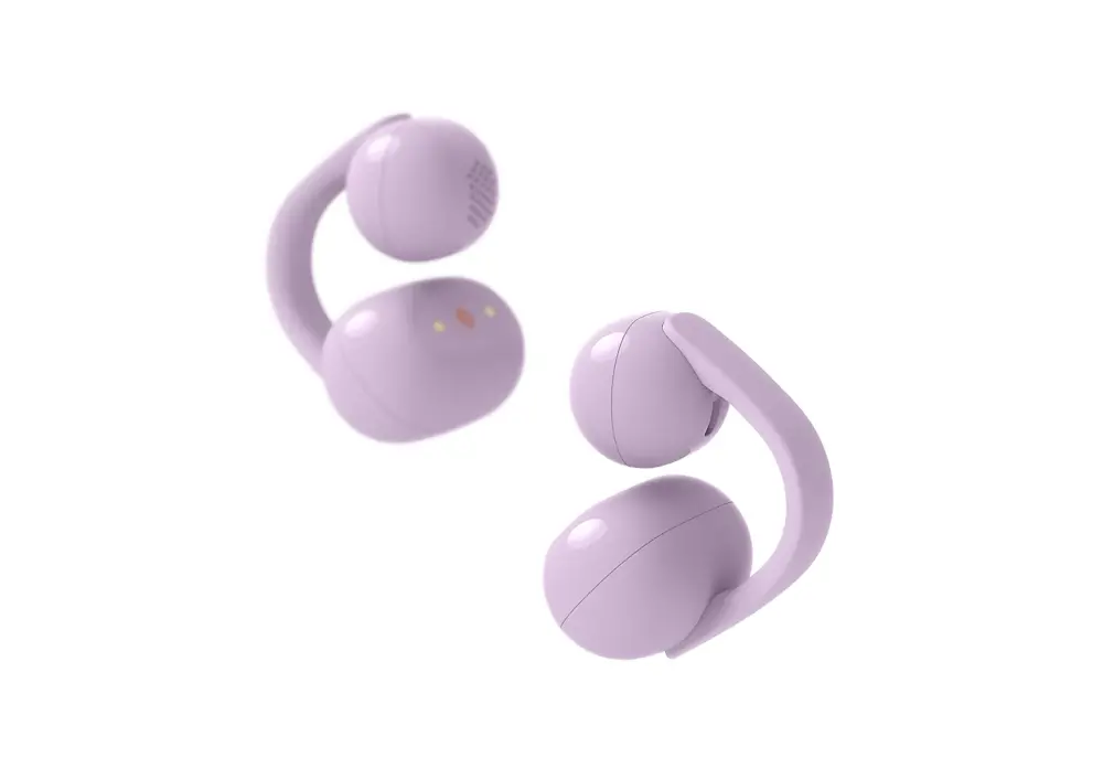 Căști, Sony LinkBuds Clip WF-LC900 TWS Open-ear Earbuds, lavandă