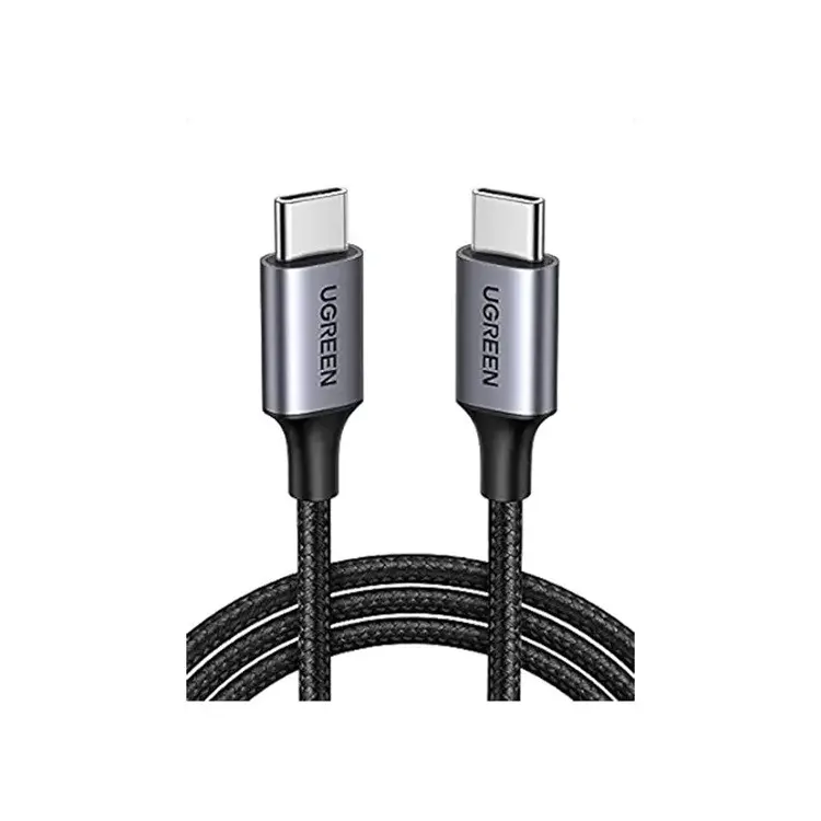 CABLU ÎMPLETIT DE ÎNCĂRCARE 1M USB-C/USB-C 3A 60W UGREEN - GRI - image 1