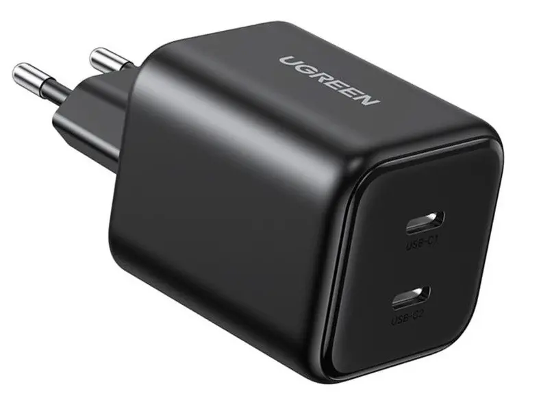 ЗАРЯДНО УСТРОЙСТВО X526 220V 2xUSB-C 45W GaN mini UGREEN - ЧЕРЕН