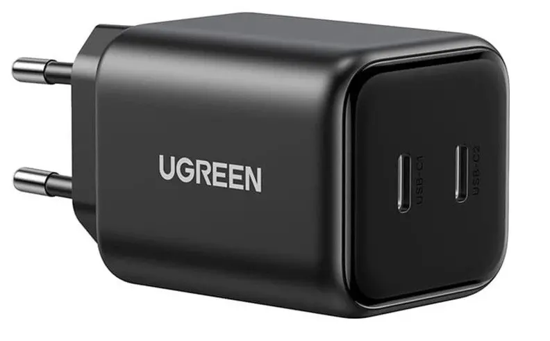 ЗАРЯДНО УСТРОЙСТВО X526 220V 2xUSB-C 45W GaN mini UGREEN - ЧЕРЕН - image 1