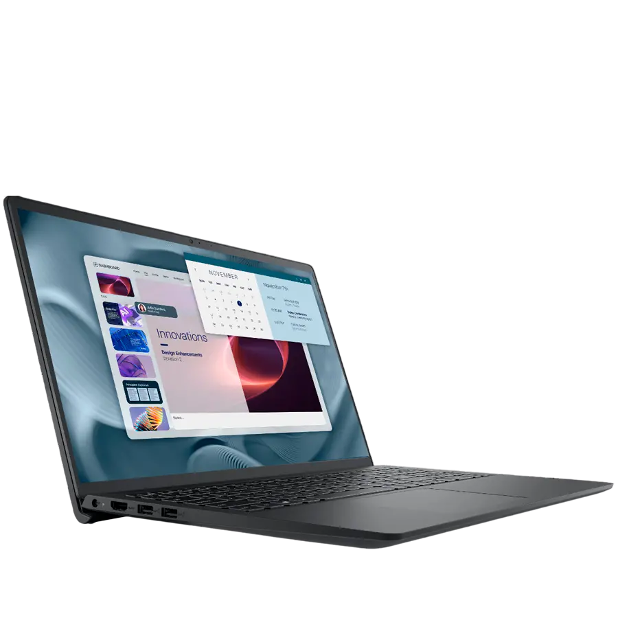 Dell Pro 15 Essential (PV15250), Intel Core 3 100U(6C, 8T, 10MB, up to 4.7GHz), 15.6" FHD(1920x1080) WVA LED, 16GB(1x16GB) DDR5, 512GB M.2 SSD, UHD Graphics, WiFi+BT, Cam+Mic, BG Non Backlit KBD, FPR, Ubuntu, 3Y ProSupport - image 1