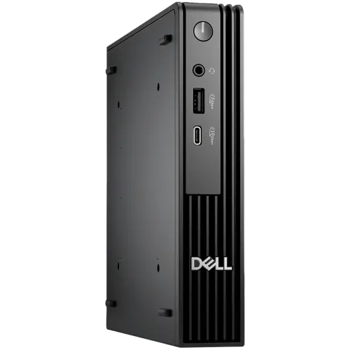Dell Pro Micro (QCM1250), Intel Core i3-14100T(4C, 8T, 12MB, up to 4.4GHz), 8GB(1x8GB) DDR5, 512GB M.2 SSD, Integrated Graphics, WiFi+BT, BG KBD+Mouse, Ubuntu, 3Y ProSupport