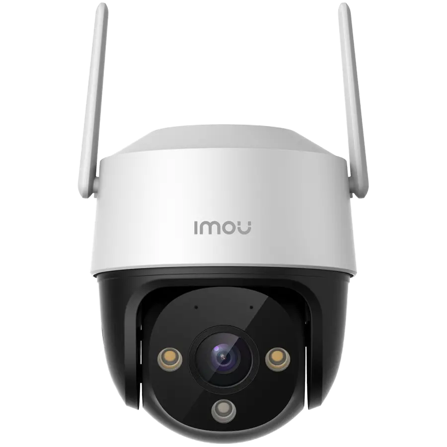 Imou Cruiser 2C, full color night vision Wi-Fi PT camera 5MP, rotation 355° pan & 90° Tilt, 1/3" CMOS, 25/30 FPS, H.265, 3.6mm Fixed lens, FOV 78°, IR up to 30m, 8x Zoom, 1x RJ45, Micro SD (256GB), Mic&Speaker, spotlight, 110dB Siren, IP66