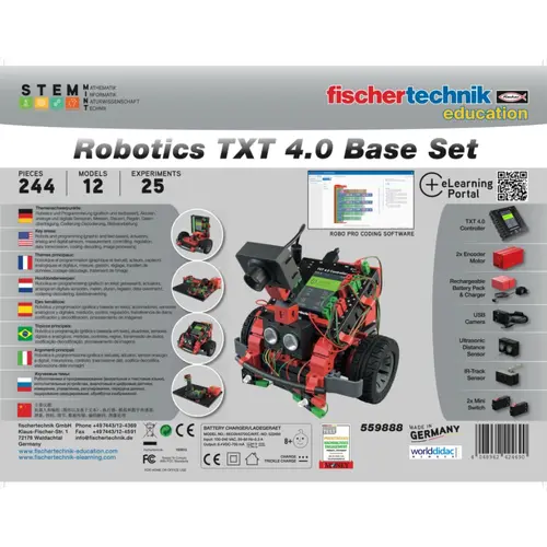 Конструктор STEM РОБОТИКА TXT 4.0 БАЗОВ КОМПЛЕКТ