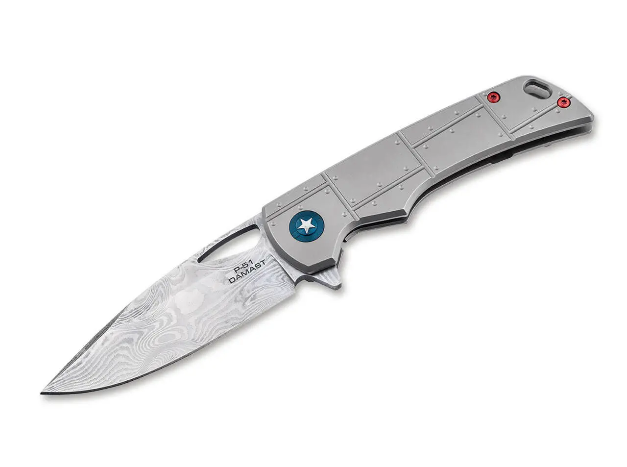 Джобен нож Boker Plus P-51 Damast