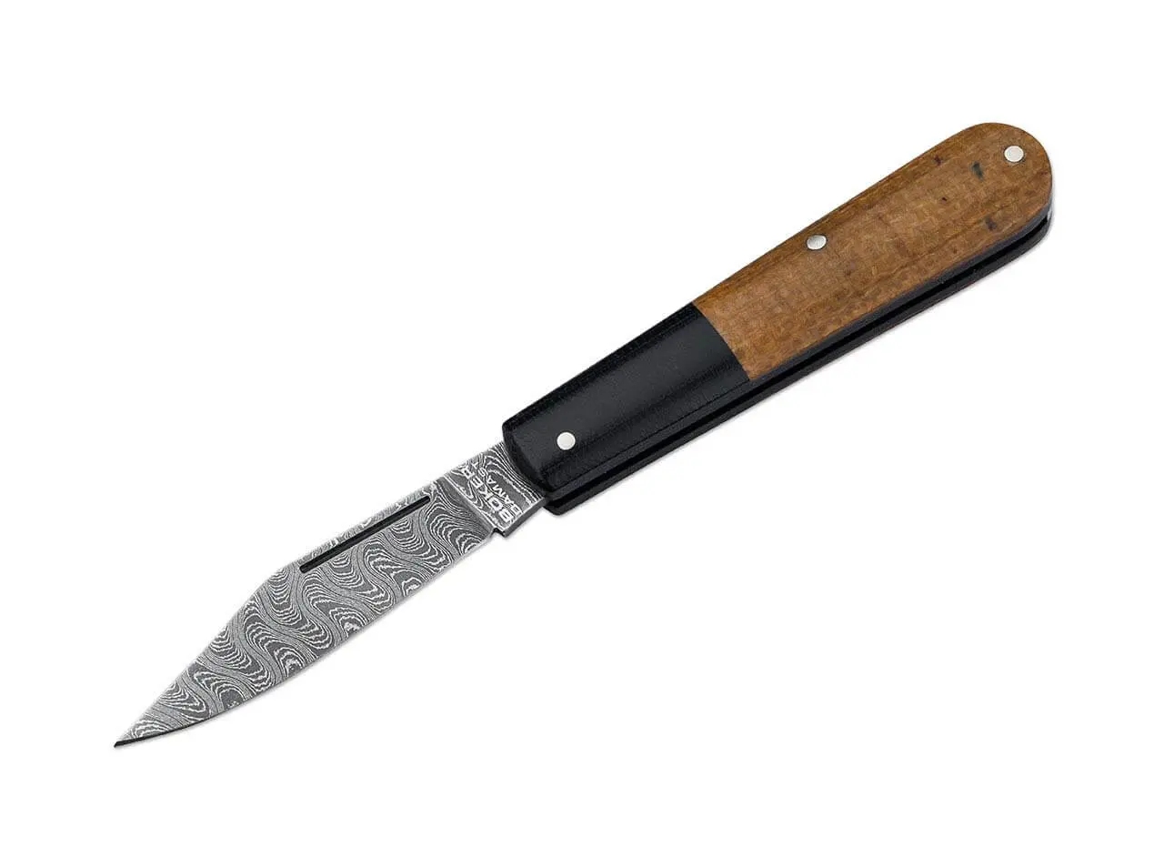 Джобен нож Böker Solingen Barlow Integral Burlap Micarta Damast