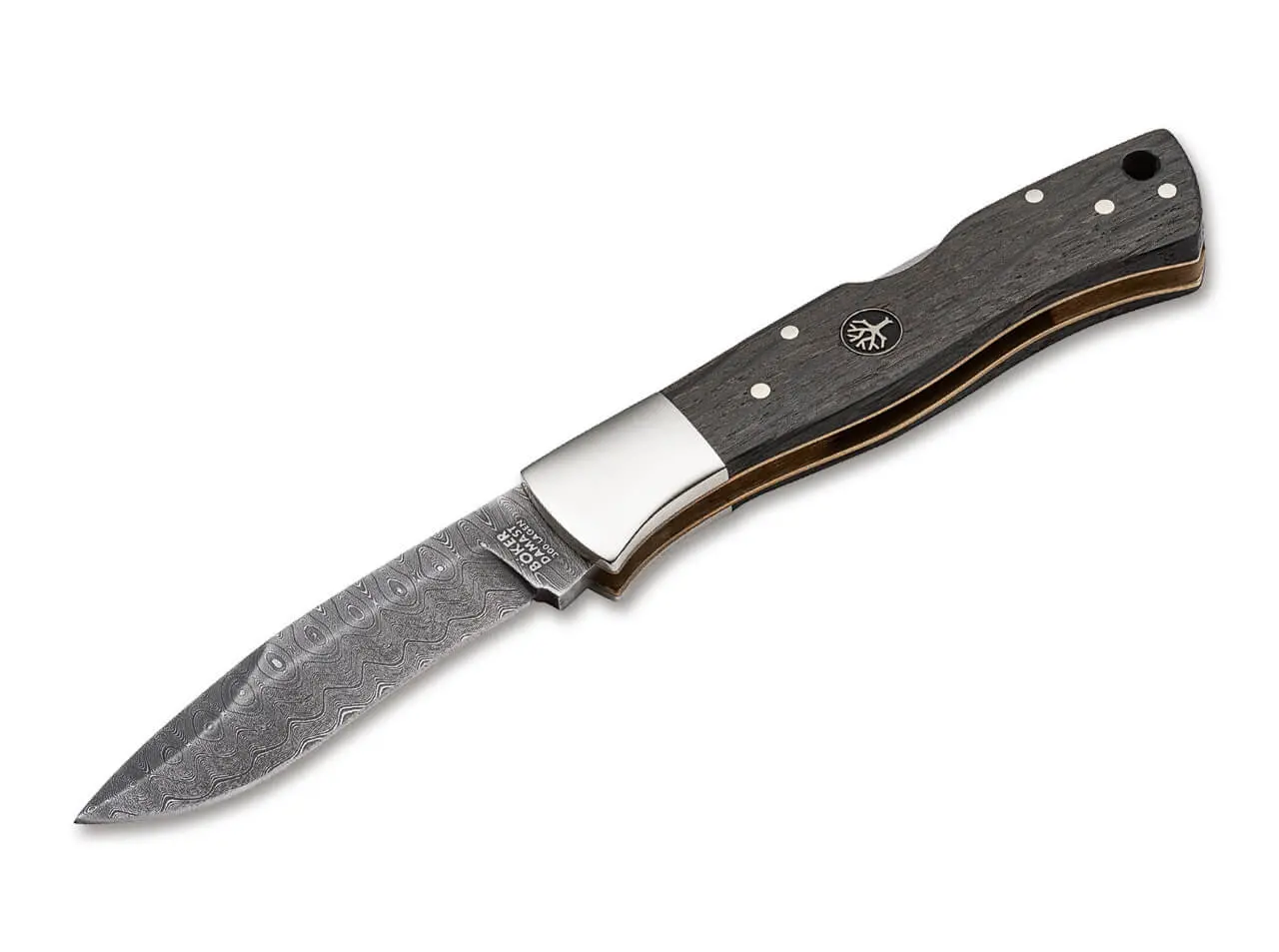 Джобен нож Boker Solingen Mamba Bog Oak Damascus
