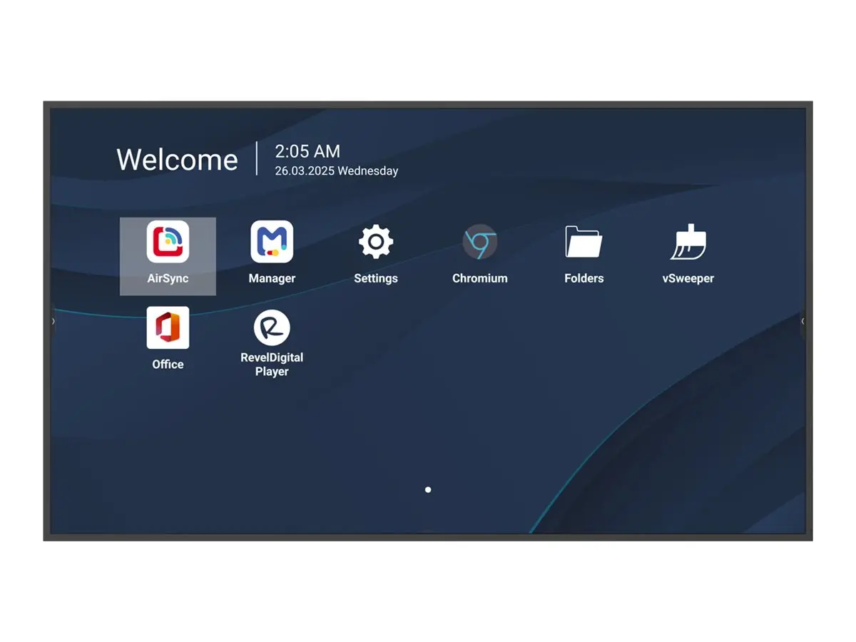VIEWSONIC ViewBoard LED οθόνη μεγάλου format 75inch 3840x2160 500 nits Android 14 24/7 USB-C 4/32GB 2x10W ηχεία landscape