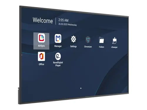 VIEWSONIC ViewBoard LED large format display 75inch 3840x2160 500 nits Android 14 24/7 USB-C 4/32GB 2x10W speakers landscape - image 7
