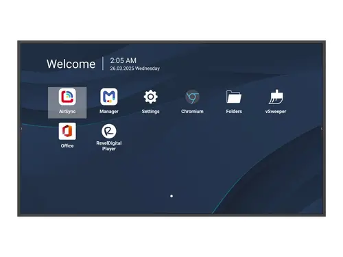 VIEWSONIC ViewBoard display LED de format mare 75inch 3840x2160 500 nits Android 14 24/7 USB-C 4/32GB 2x10W boxe landscape - 1