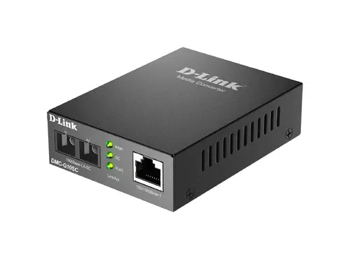 Медиа конвертор D-link DMC-G10SC/E, 100/1000Base-T to 1000Base-LX SC Single-Mode (10 km) - image 1