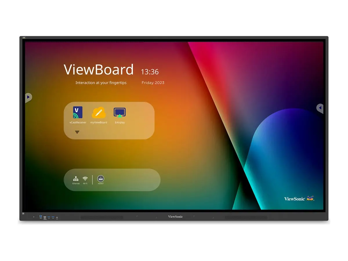 VIEWSONIC ViewBoard 34 serie 65inch UHD Touch IR 450nits 2x20W 2xUSB-C 8/128GB Android 14 EDLA