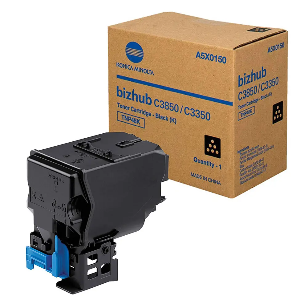 Тонер касета за Konica Minolta bizhub C3350/C3850/C3850FS - Toner - TNP48K (TNP-48K) / A5X0150 - Black - PN A5X0150